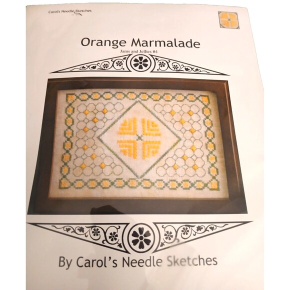 Carol's Needle Sketches Orange Marmalade embroidery pattern 2009 - Picture 2 of 4